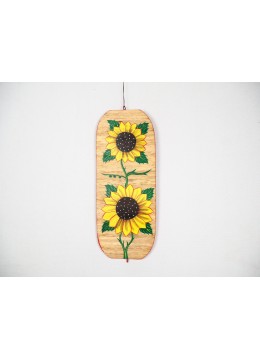 wholesale Wind Spinner With Sun Flower Hand Painting, Accept Custom Painting, Garden Decoration
