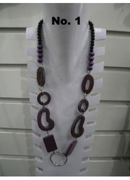 wholesale Wood Bead Necklace Top Model by Edi yanto, Costume Jewellery
