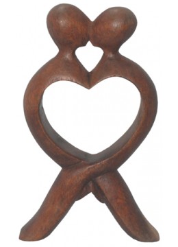 wholesale Wood Carving Abstract Kiss, Home Decoration
