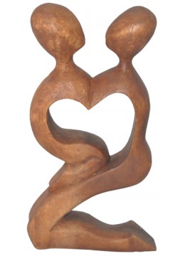 wholesale Wood Carving Abstract Kiss, Home Decoration