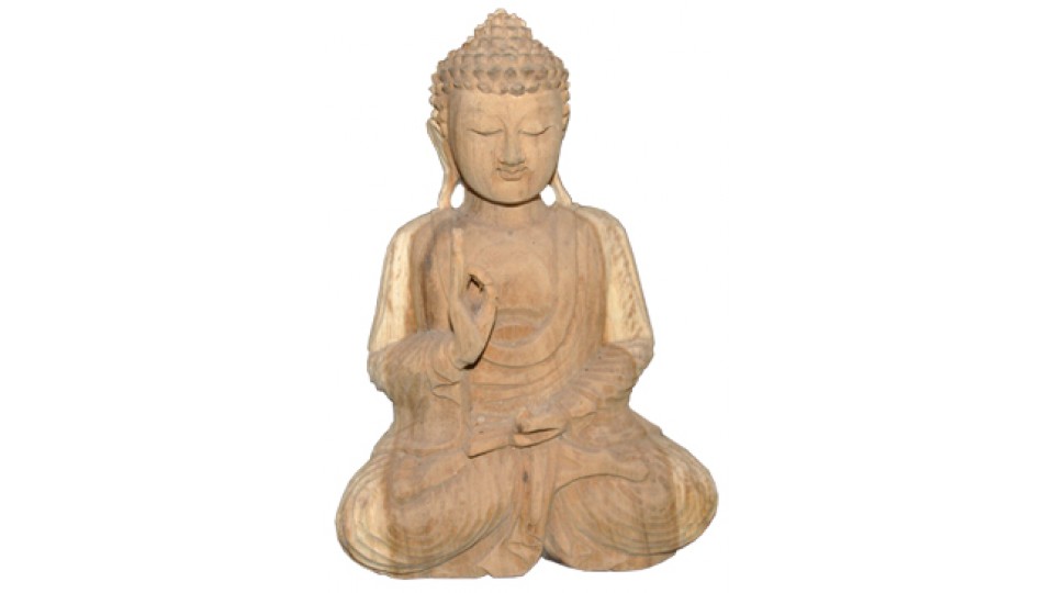 Wood Carving Buddha Statue