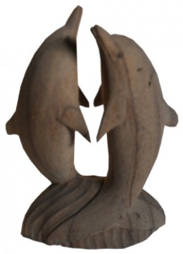 wholesale Wood Carving Dolphin Jump, Home Decoration