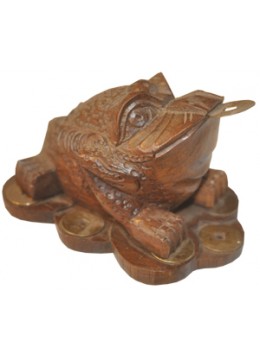 wholesale Wood Carving Frog, Home Decoration