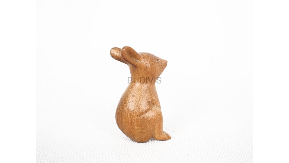 Wooden Animal Statue Model Rabbit