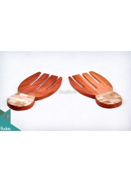 wholesale Wooden Rice Spoon With Shell Decorative Set 2 Pcs, Home Decoration