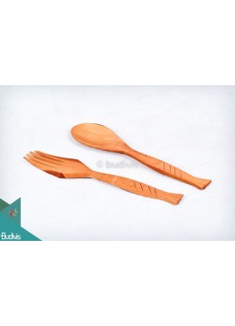 wholesale Wooden Tablespoon & Fork Set 8 Pcs, Home Decoration