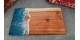 Wholesale wooden resin cutting board with the ocean wave theme 