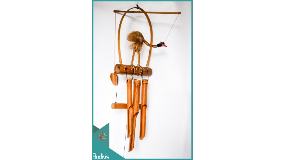 Bali Garden Hanging Bird Bamboo Wind Chime