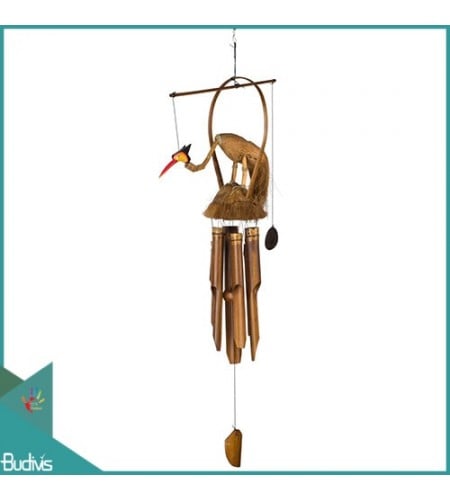 Make Outdoor Hanging Bird Bamboo Wind Chimes