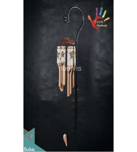 Sand Turtle Painting Outdoor Hanging Bamboo Wind Chime