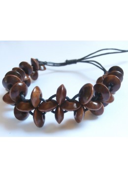 Beaded Wood Bracelet