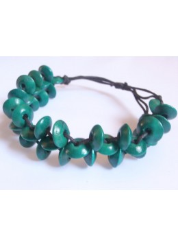 Beaded Wood Bracelet