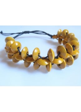 Beaded Wood Bracelet