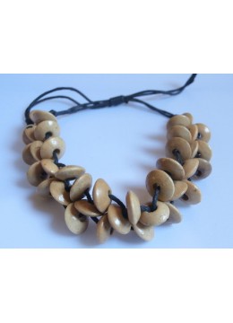 Beaded Wood Bracelet