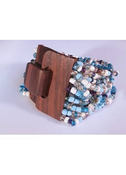 Bracelet Bead, Handmade Beaded Bracelets, Bali Bead Bracelets Wooden Clasp