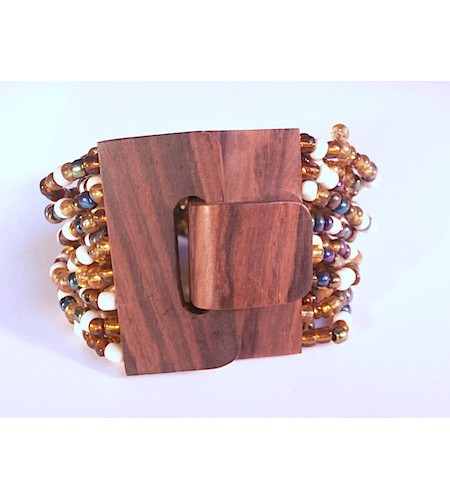 Bracelet Bead, Handmade Beaded Bracelets, Bali Bead Bracelets Wooden Clasp