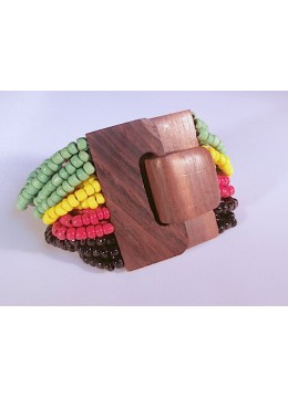 Bracelet Bead, Handmade Beaded Bracelets, Bali Bead Bracelets Wooden Clasp