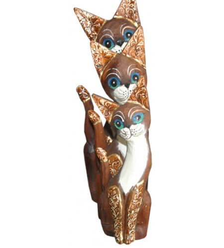 Cat 3-Piece Animal Statue