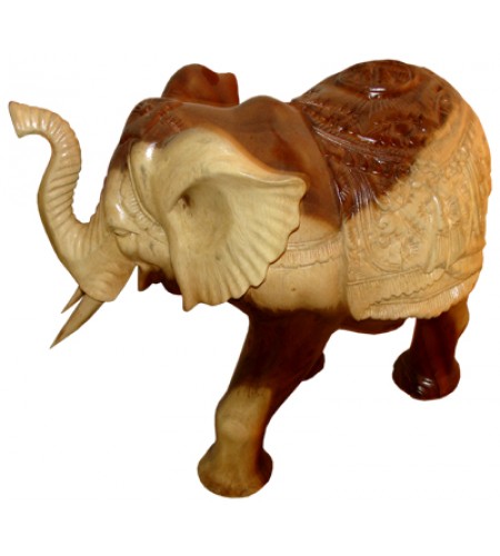 Natural Wood Root Elephant