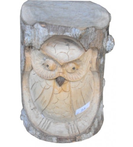 Owl Crocodile Wooden Ornament