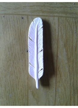 Feather And Cow Bone Carving In Handmade