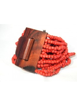 Bracelet Bead, Handmade Beaded Bracelets, Bali Bead Bracelets Wooden Clasp