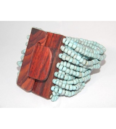 Bracelet Bead, Handmade Beaded Bracelets, Bali Bead Bracelets Wooden Clasp