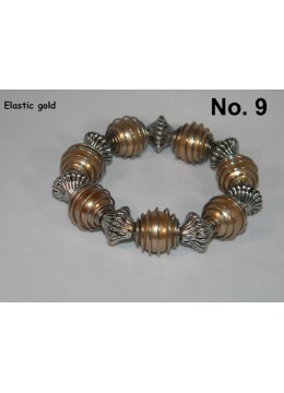 Elastic Bracelet Beads - Brown