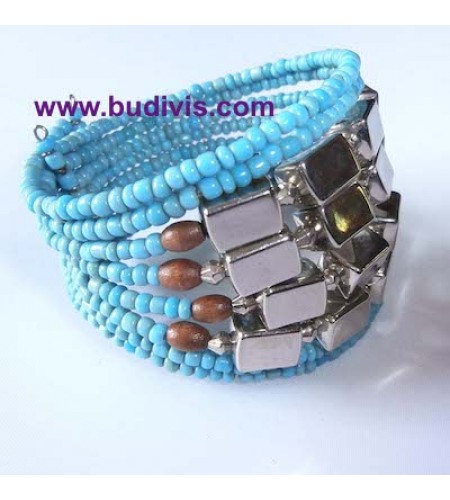 Production Wire Choker Bali Beaded Bracelet