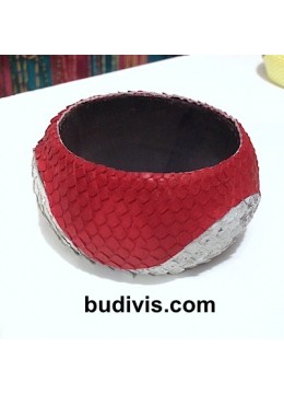 Bracelet Genuine Leather Snake Bangle, Bangle Leather Bracelet