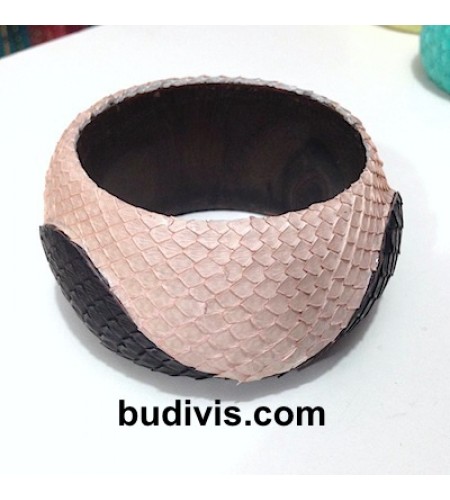 Bracelet Genuine Leather Snake Bangle, Bangle Leather Bracelet