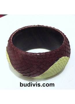 Bracelet Genuine Leather Snake Bangle, Bangle Leather Bracelet