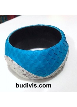 Bracelet Genuine Leather Snake Bangle, Bangle Leather Bracelet