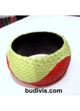 Bracelet Genuine Leather Snake Bangle, Bangle Leather Bracelet