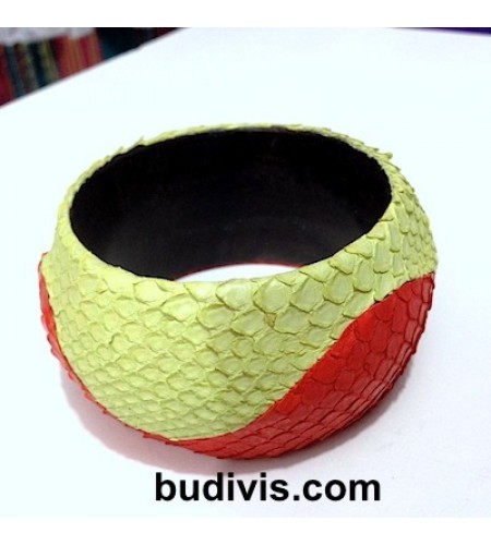 Bracelet Genuine Leather Snake Bangle, Bangle Leather Bracelet