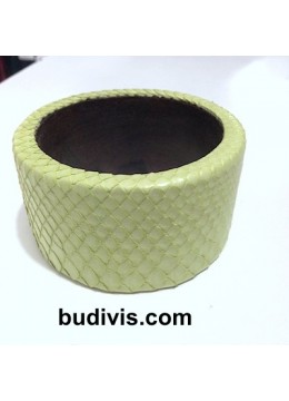 Bracelet Genuine Leather Snake Bangle, Bangle Leather Bracelet