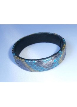 Genuine Leather Snake Bracelet, Bangle Leather Bracelet