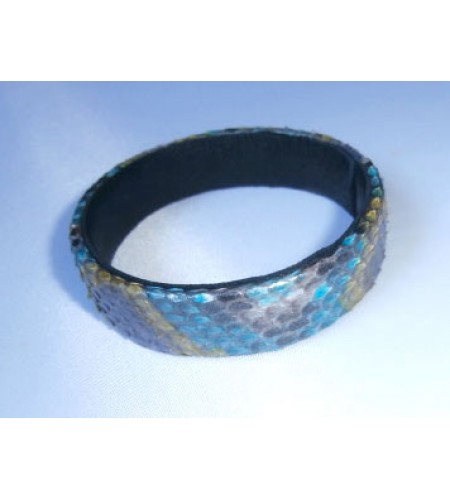 Genuine Leather Snake Bracelet, Bangle Leather Bracelet