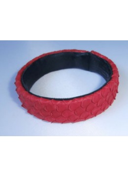 Genuine Leather Snake Bracelet, Bangle Leather Bracelet