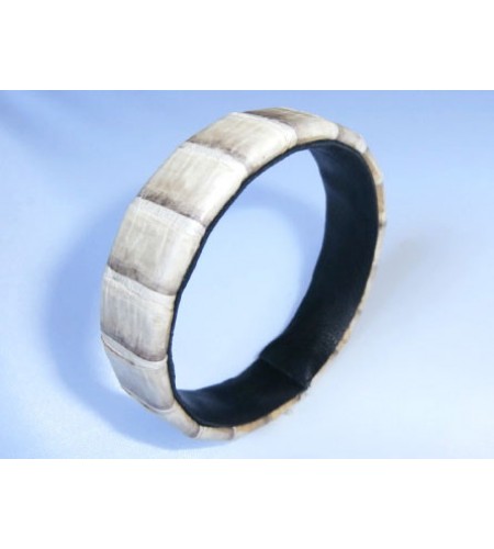 Genuine Leather Snake Bracelet, Bangle Leather Bracelet