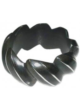 Wooden Bracelet Art Lines Stainless, Bali Wooden Bangle Supplier