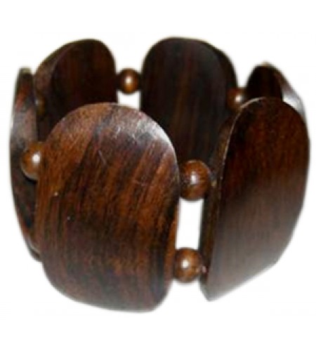 Wooden Bracelet Art Lines Stainless, Bali Wooden Bangle Supplier