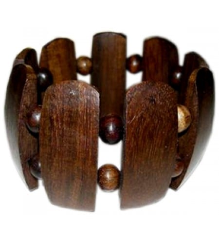 Wooden Bracelet Art Lines Stainless, Bali Wooden Bangle Supplier