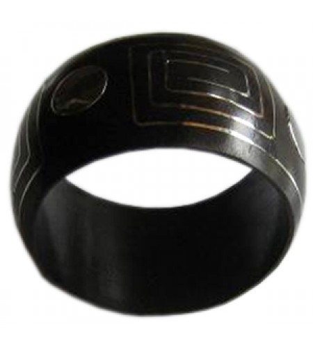 Wooden Bracelet Art Lines Stainless, Bali Wooden Bangle Supplier