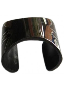 Wooden Bracelet Art Lines Stainless, Bali Wooden Bangle Supplier