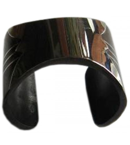 Wooden Bracelet Art Lines Stainless, Bali Wooden Bangle Supplier