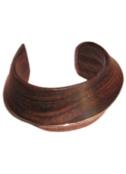 Wooden Bracelet Art Lines Stainless, Bali Wooden Bangle Supplier