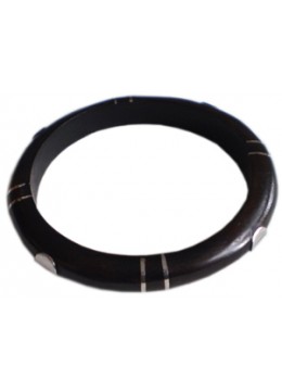 Wooden Bracelet Art Lines Stainless, Bali Wooden Bangle Supplier