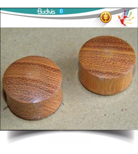 Wood Plug EarBody Piercing