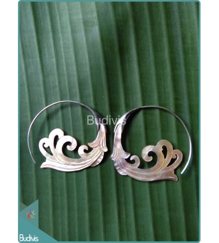 925 Sterling Silver Hook Shell Earrings